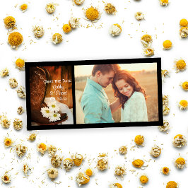 Reserva La Fecha Daisies Cowboy bota la boda occidental salva la fe