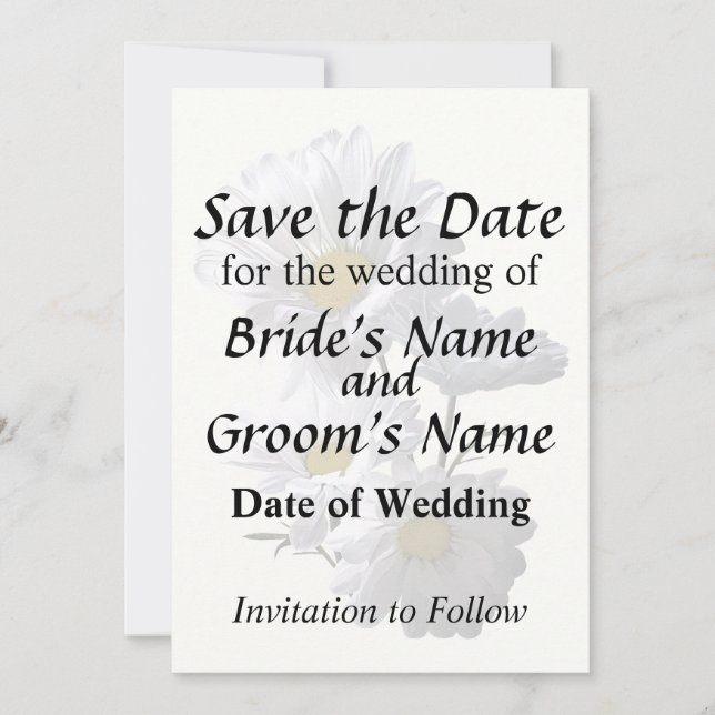 Reserva La Fecha Daisies iluminados (Anverso)