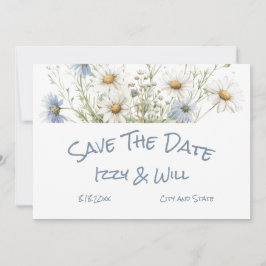 Reserva La Fecha Daisies y el Boda ruso de Denim Faded