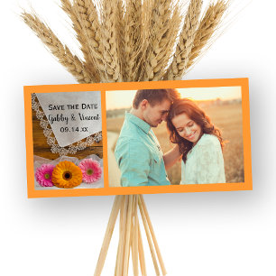 Reserva La Fecha Daisy Trio y la boda del país de encaje Guardar la