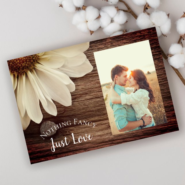 Reserva La Fecha Daisy y Barn Wood Country Wedding Salven la fecha (Subido por el creador)