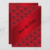 Dalias rojas sangre en estilo gótico para guardar 