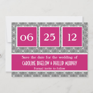 Reserva La Fecha Damask Decadent Save the Date Anunciation