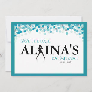 Reserva La Fecha DANCER DOTS Bat Mitzvah —BARRAS DE PLATA