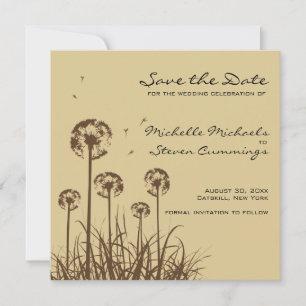 Reserva La Fecha Dandelion Save The Date Anunciation - Personalizad