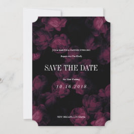Reserva La Fecha Dark Rosa Garden Save the Date Cards