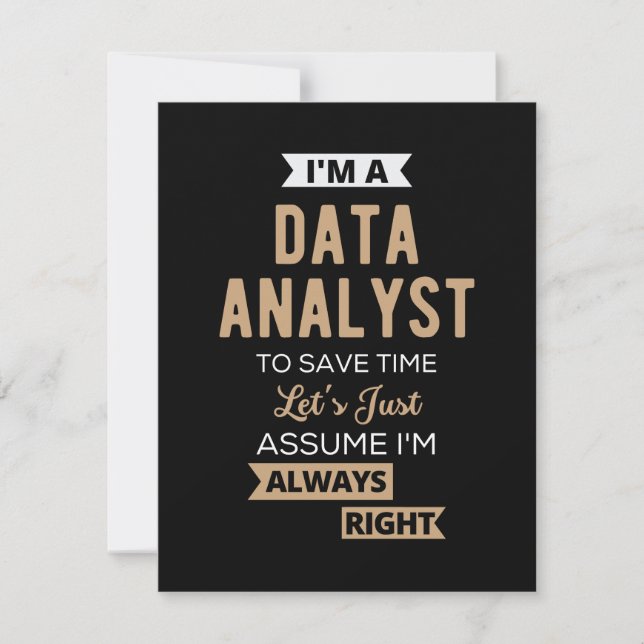 Reserva La Fecha Data Analyst (Anverso)