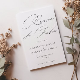 Reserva La Fecha de Español es Boda Script Photo