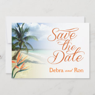 Reserva La Fecha Debra Emerald Waters Beach Save the Date   papaya