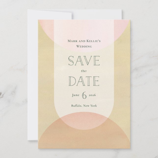 Reserva La Fecha Deco-inspired Save the Date (Anverso)