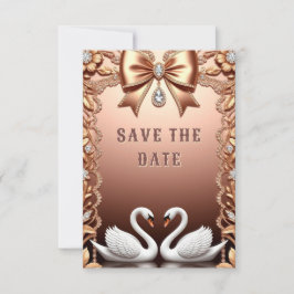 Reserva La Fecha 💍 Decoración de Boda de Cisnes Blancos 💍
