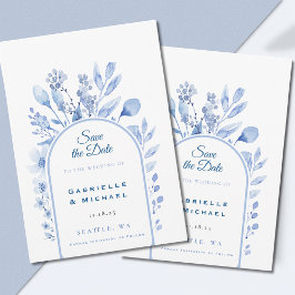 Reserva La Fecha Delft Blue White Chinoiserie Patrón floral