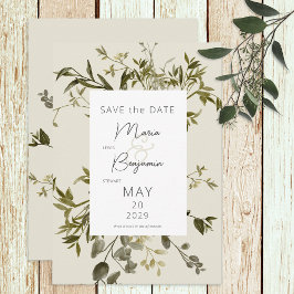 Reserva La Fecha Delicado Boda del Boho Greenery