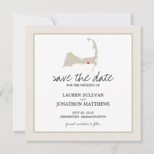 Reserva La Fecha Dennisport Cape Cod Wedding Save the Date