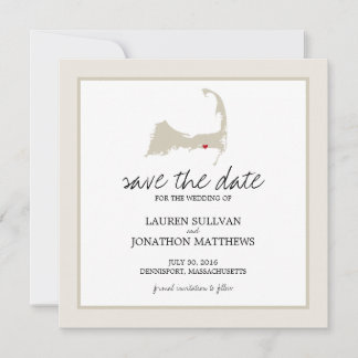 Reserva La Fecha Dennisport Cape Cod Wedding Save the Date