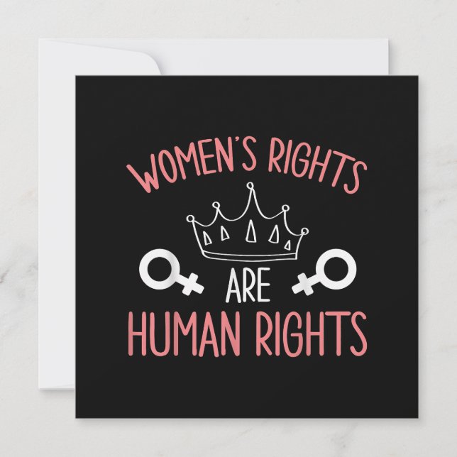 Reserva La Fecha Derechos de la mujer Derechos de la mujer Derechos (Anverso)