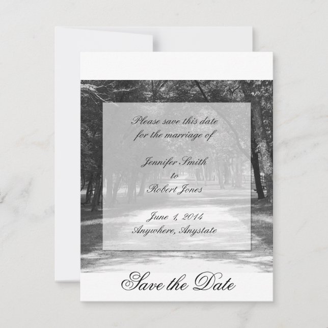 Reserva La Fecha Desactivar ruta de acceso golpeada Guardar la tarj (Anverso)