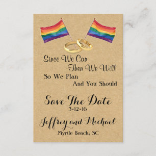 Reserva La Fecha Desde Que Podemos: Boda Gay Salva Las Cartas De Fe