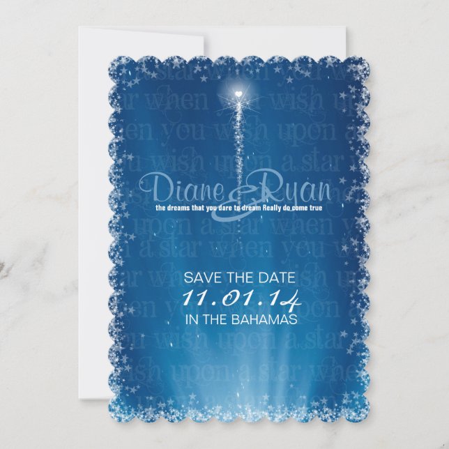 Reserva La Fecha Desear un Boda de Star Dream (Anverso)