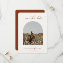 Desert Sienna Arch Frame Wedding Guardar La Fecha