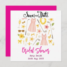 Reserva La Fecha Despedida de soltera con tema hawaiano de golf