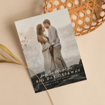 Destination wedding save the date photo card