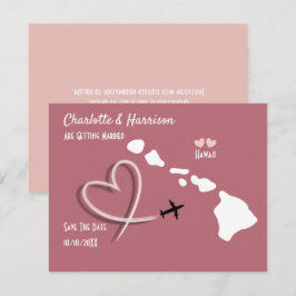 Reserva La Fecha Destinos de Bodas Hawái Save The Date