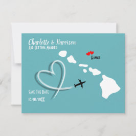 Reserva La Fecha Destinos de Bodas Hawaii Save The Date