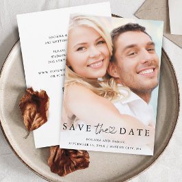 Reserva La Fecha Detalles de boda de código QR de foto minimalista 