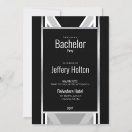 Reserva La Fecha Diagonal negra, gris, rayada metálica salva la da