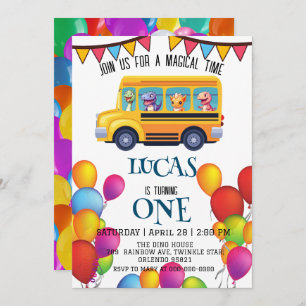 Reserva La Fecha Dinosaurio gracioso de vuelta a la escuela niño de