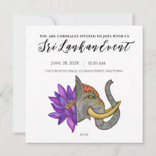 Reserva La Fecha Diseño artístico de Sri Lanka