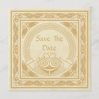 Reserva La Fecha Diseño Celta Con Boda Claddagh Ahorra La Fecha