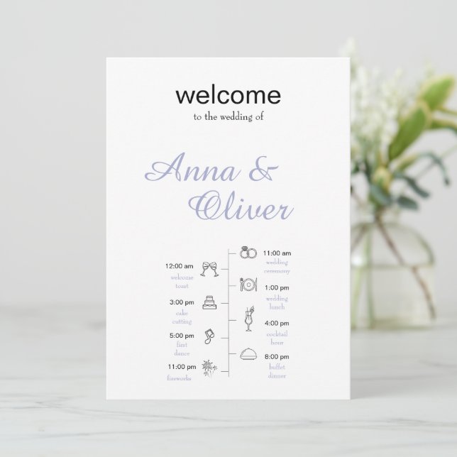 Reserva La Fecha Diseño de Boda Elegante (Anverso de pie)