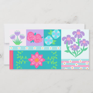 Reserva La Fecha Diseño de flores vibrantes en flor