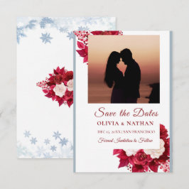 Reserva La Fecha Diseño de texto y foto elegante minimalista / Boda