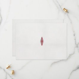 Reserva La Fecha diseño de un patrón rojo y blanco