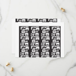 Reserva La Fecha Diseño geométrico simétrico y blanco con un círcul