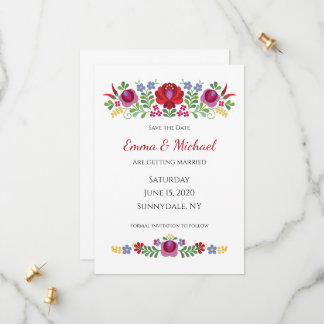 Reserva La Fecha Diseño húngaro Peppers Rojos