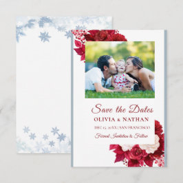 Reserva La Fecha Diseño minimalista elegante de texto y foto / Boda