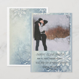 Reserva La Fecha Diseño minimalista elegante de texto y foto / Boda