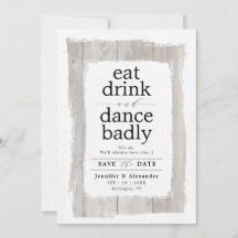 Divertido Barnwood Rústico encalado