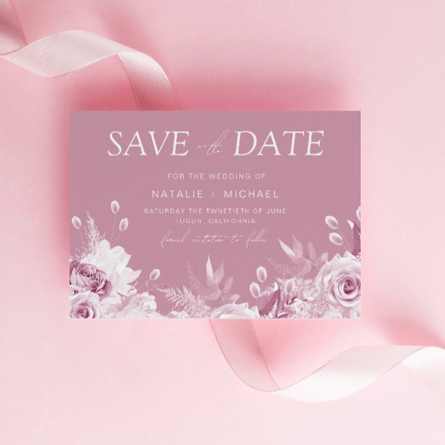 Reserva La Fecha Divino Boda Rosa Rosa Rosa Polvoriento (Subido por el creador)