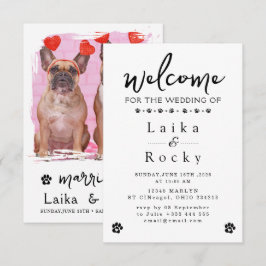 Reserva La Fecha Dog Wedding Invitation