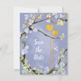 Reserva La Fecha Dos corazones Blue Boho Wedding Salven la fecha