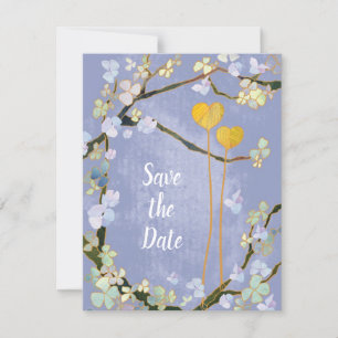 Reserva La Fecha Dos corazones Blue Boho Wedding Salven la fecha