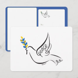 Reserva La Fecha Dove of Peace personalizado saludo