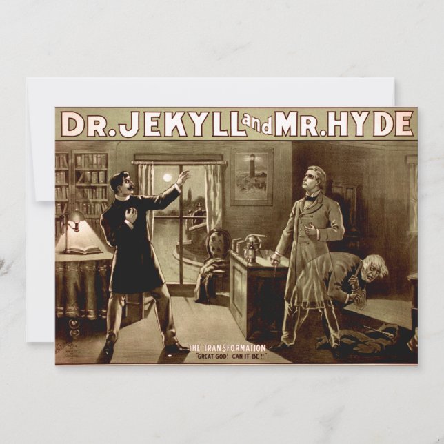 Reserva La Fecha Dr. Jekyll & Mr. Hyde Halloween 10-Pack (Anverso)