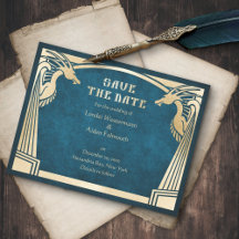 Dragon Fantasy Moderno Deco Boda