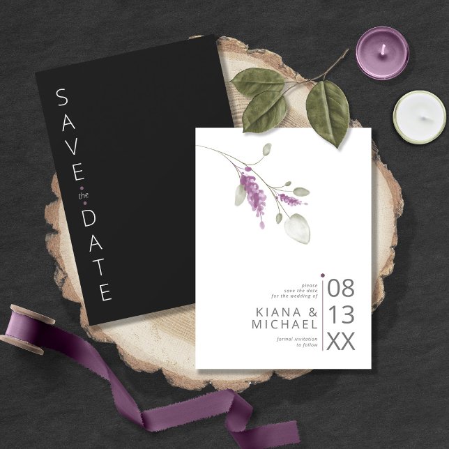 Reserva La Fecha Dulce Boda de Arco Floral Lilac ID998 (Subido por el creador)